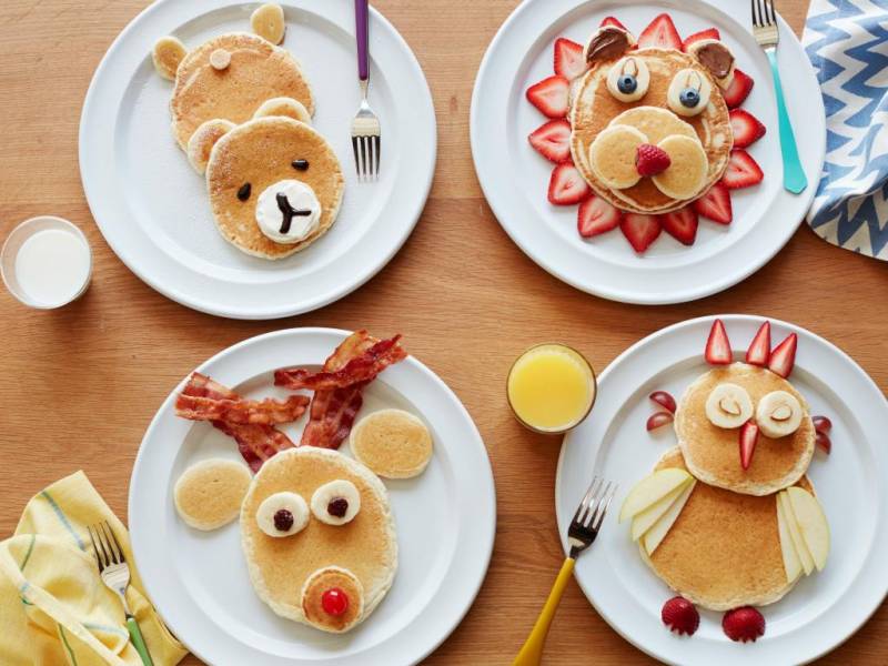 تزئین ساده صبحانه برای جذب کودک